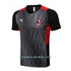 Camiseta De Entrenamiento AC Milan 2022-23 En Negro Gris - Hombre